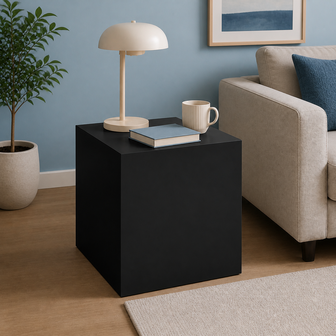 EMBER & OAK Cube Side - Crna